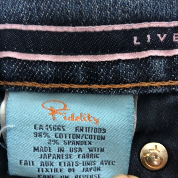 Fidelity Belladonna Mid-Rise Bootcut Jeans Size 29 - Picture 13 of 14